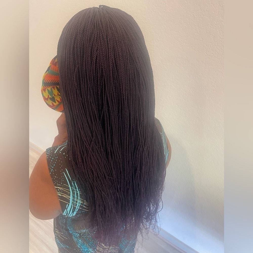 Braided Purple wig